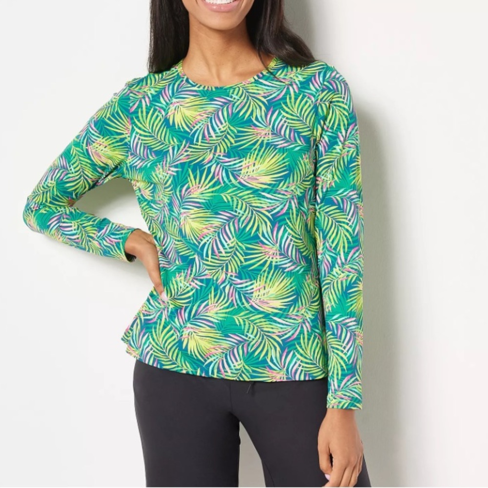 LANDS' END CREW NECK RASHGUARD UPF 50 (384)